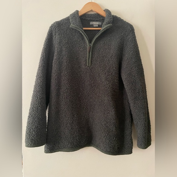 Sherpa Cabin Quarter-Zip Long Sleeve Natural Reflections Sweater - Picture 2 of 4